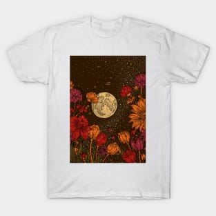 Floral Moon Universe T-Shirt